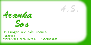 aranka sos business card